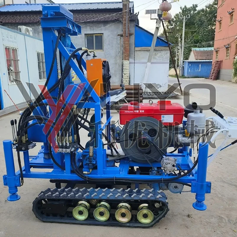 Hot Selling Portable Small 150m Crawler Mounted Hydraulic Water Well Drilling Rig