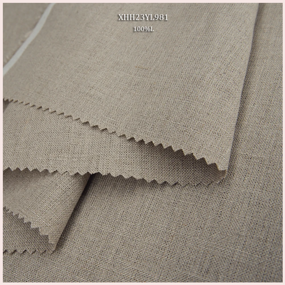 Fabric for Garment Best Price Excellent Quality 100% Pure Linen Shirt Woven Plain Lightweight Women Linen Shirt Dress 5 Meters