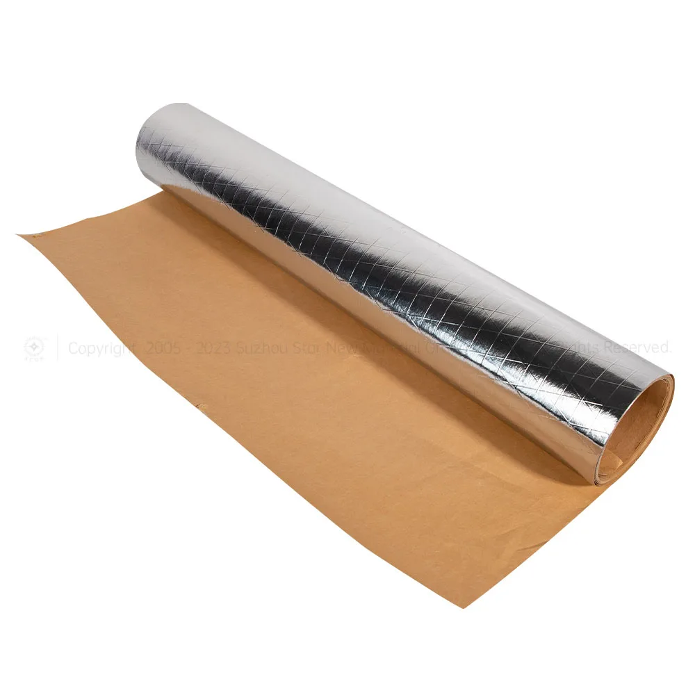 3-ways Foil Scrim Kraft Foil Insulation Paper Aluminum Foil Steel Roof Used