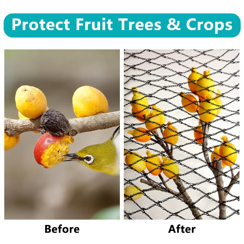 Fashion Agricultural polyethylene anti-bird net Invisible Anti bird protection net Garden Vineyard bird netting
