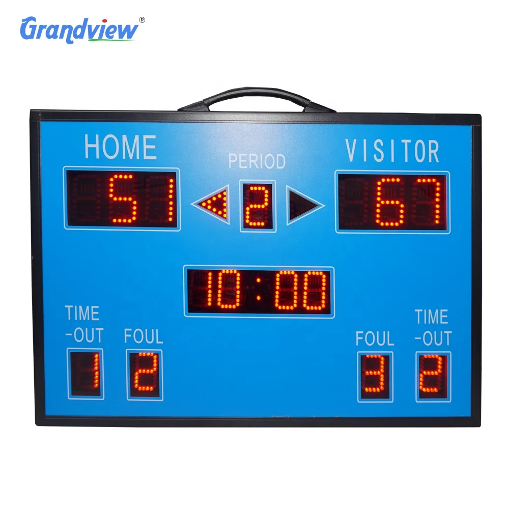 Drop Shipping Digital Electronic Basketball Score board Billiard Scoreboard Hockey Soccer Sports Led Scoreboard