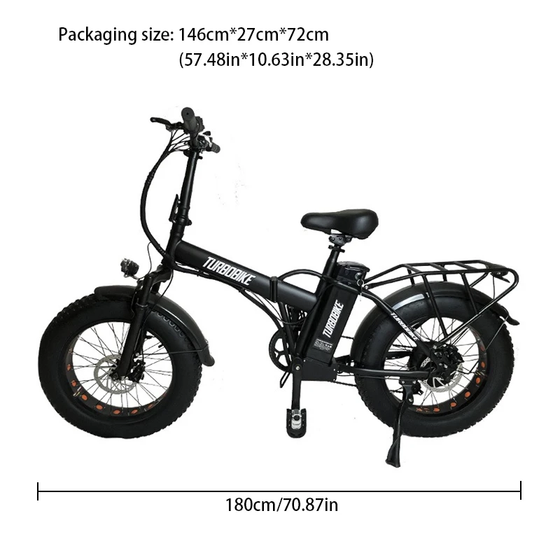 Electric Folding Bicycle 48V500w Off-road High-end Mountain Power Motorcycle Snow Fertilizer Tire Battery Car