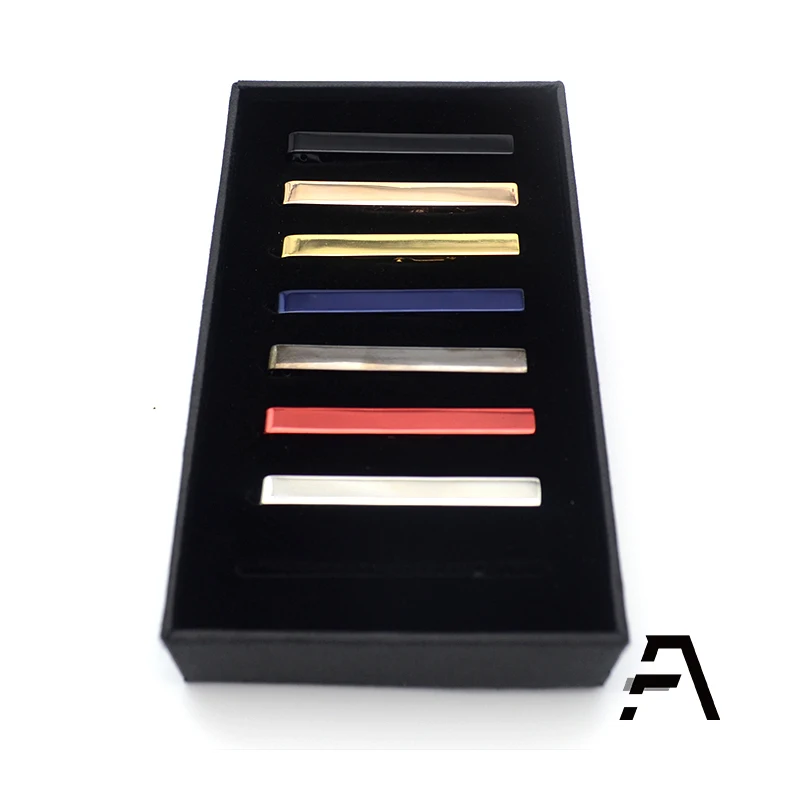 Оптовая продажа простой зажим для галстука с чистым рисунком