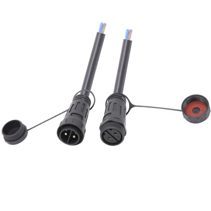 Lawn Lamp 2,3,4 Pin Screw Fixing Type Wire Electrical IP67 Waterproof Injection Molded Connector