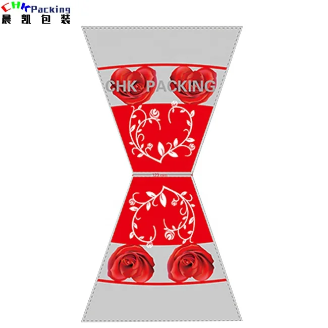 CHK packing plain plants flower print pots wrapping plastic packaging sleeves with the microhole