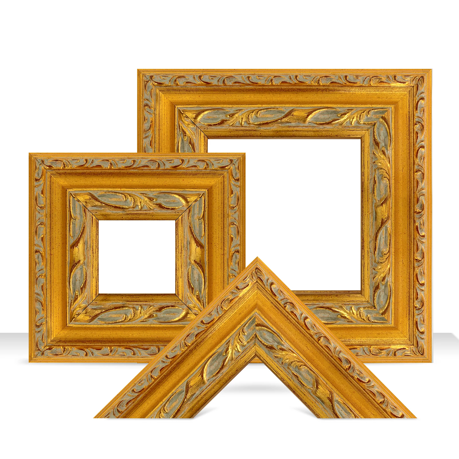 Antique Europe gold  Photo Frames Custom Chinese Old Style Decor Picture Frame for New Years Gift Home Decor