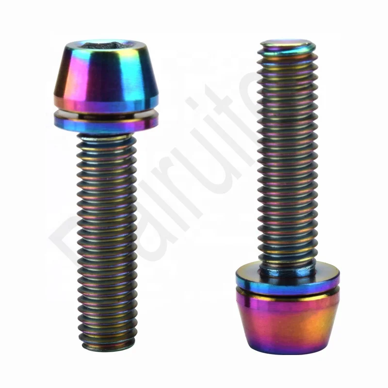 Factory Directly Supply Titanium Hexagon Socket Taper Head Bolts DIN912 M5 M6 M8 M10 Bicycle Parts