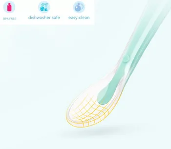 Wholesale baby feeding supplier baby accessories silicone baby training spoon