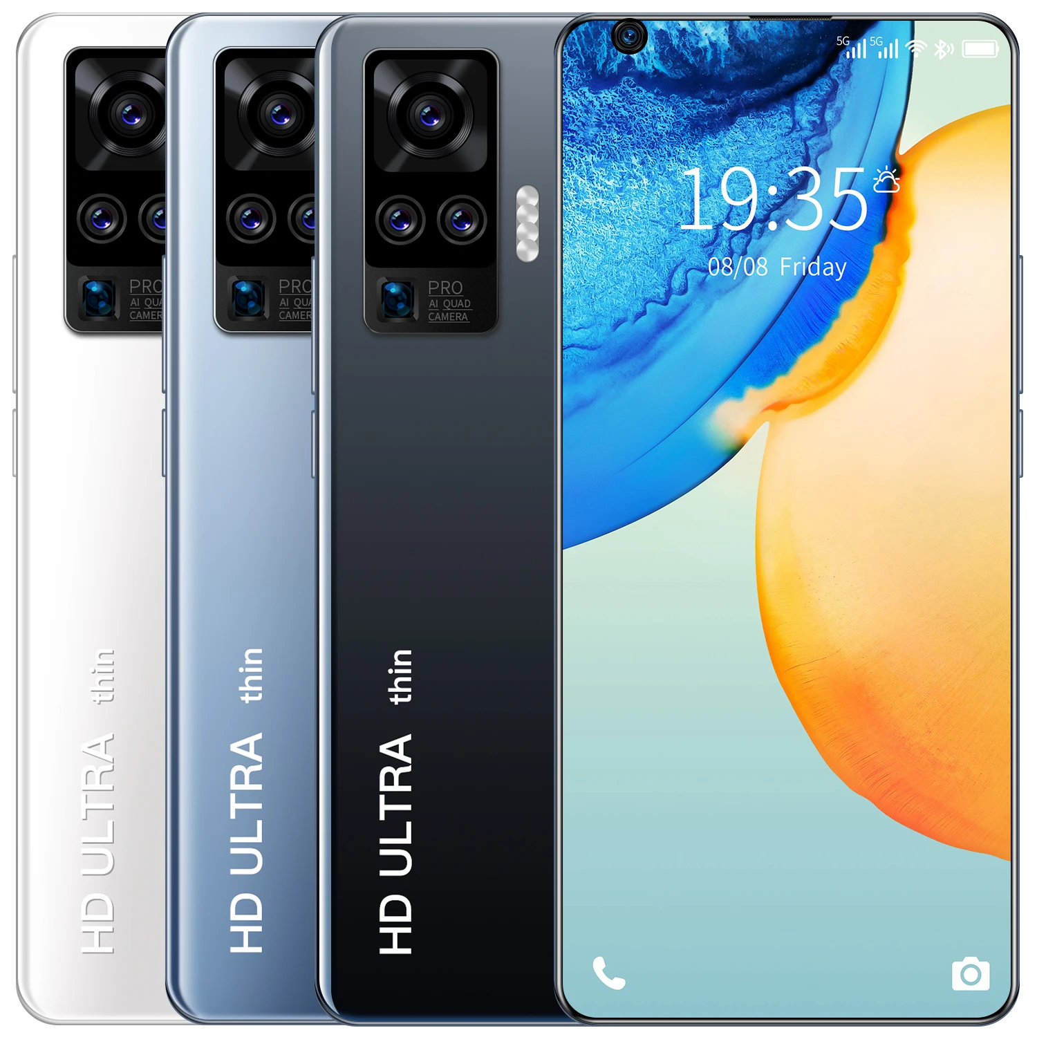 Wholesale High Quality Smart Phone X6 pro 5600mAh 12GB+512GB 24MP+48MP 10core 7.0inch Full Screen Cellphone