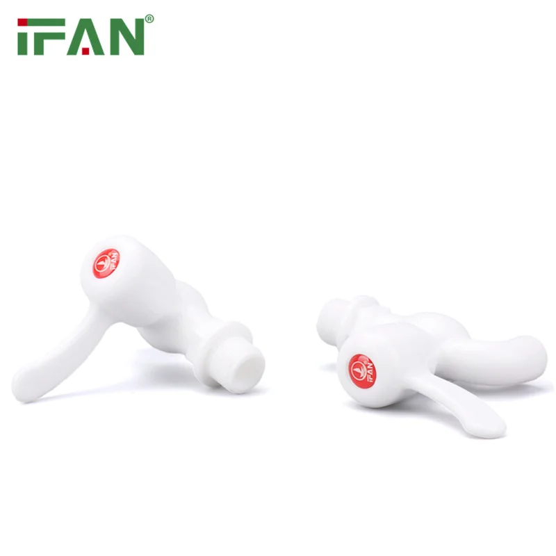 IFAN High Quality White Garden Pvc Plastic Faucet Pvc Water Tap