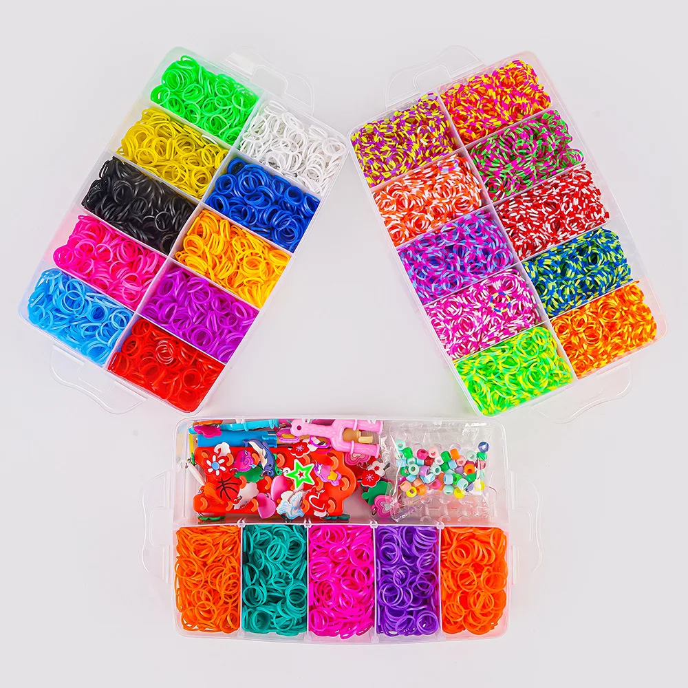 15000+ Loom Rubber Bands Kit in 25 Colors DIY Friendship Bracelet Making Kit for Kids Gifts Girls Loom Bands Starter Set