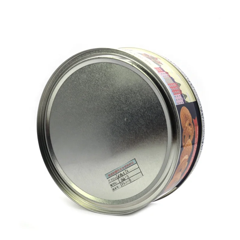 Custom Tinplate Empty Food Grade Cookie Biscuit Chocolate Metal Cans Sweets Cake Metal Tins