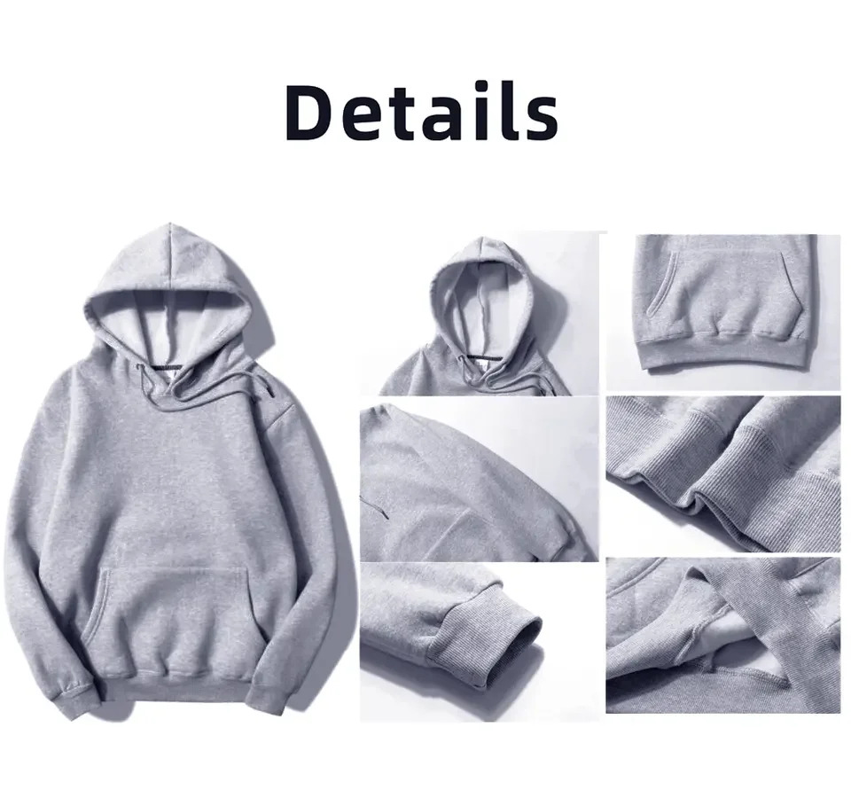 Blank Tracksuits Custom Logo Hoodie and Jogger Set Custom Sport Wear Oversized Plain Hoodie Sets