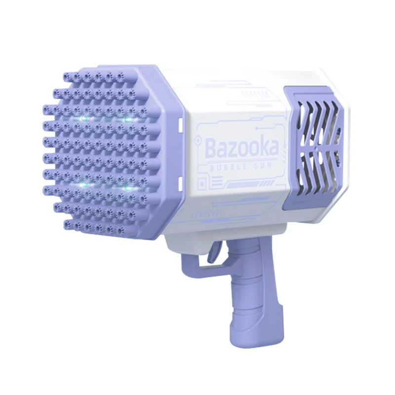 Summer Outdoor Toys Selling Rocket Gatling 88 Holes Bubble Machine Super Multi Bubble Automatic Bazooka Bubble Guns