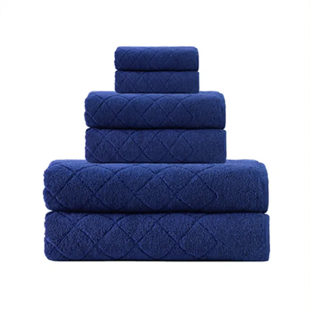 wholesale custom 70x140 cm 100% cotton luxury jacquard bath towel set