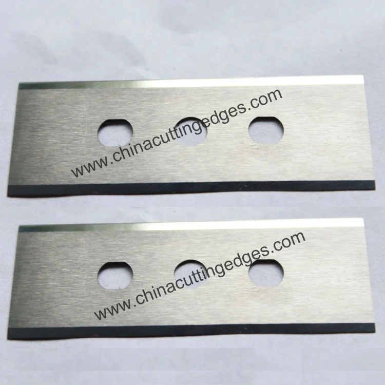 High Quality Tungsten Carbide Film Cutting Knife Industrial 3 Holes Razor Blades