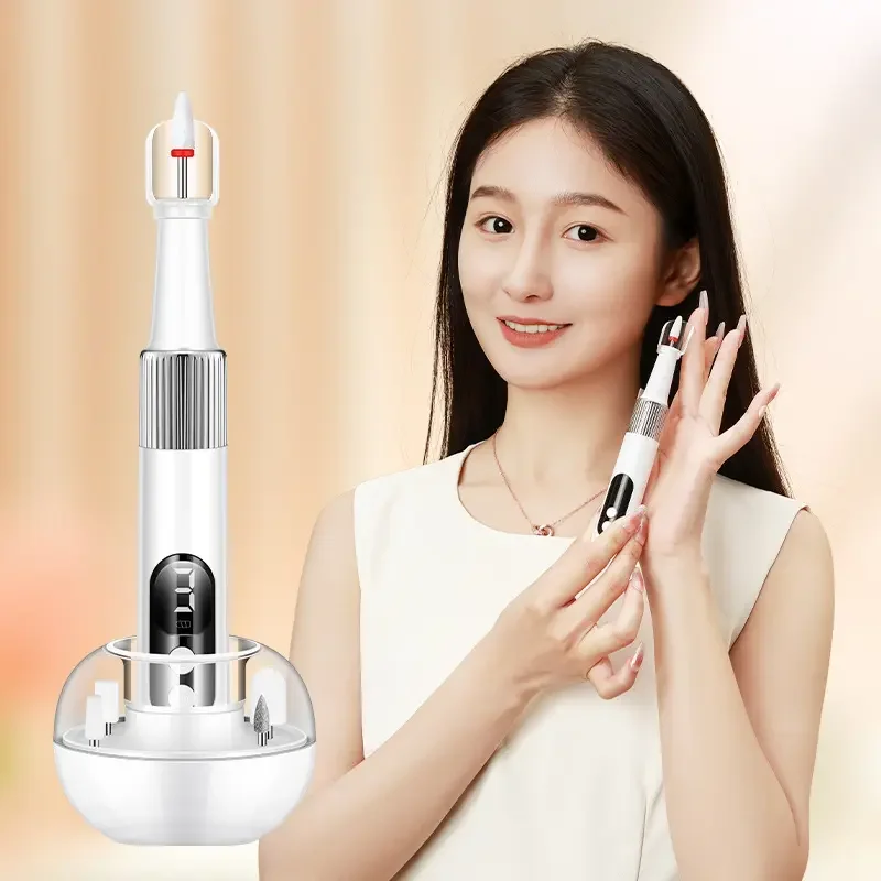 New arrival good quality rechargeable portable electric nail drill professional 3-speed multi-functional nail polisher