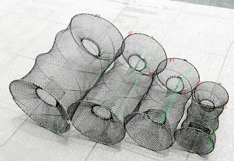 Steel Wire Frame Folding Fishing Crab / Lobster / Fish Trap round fishing trap shrimp traps