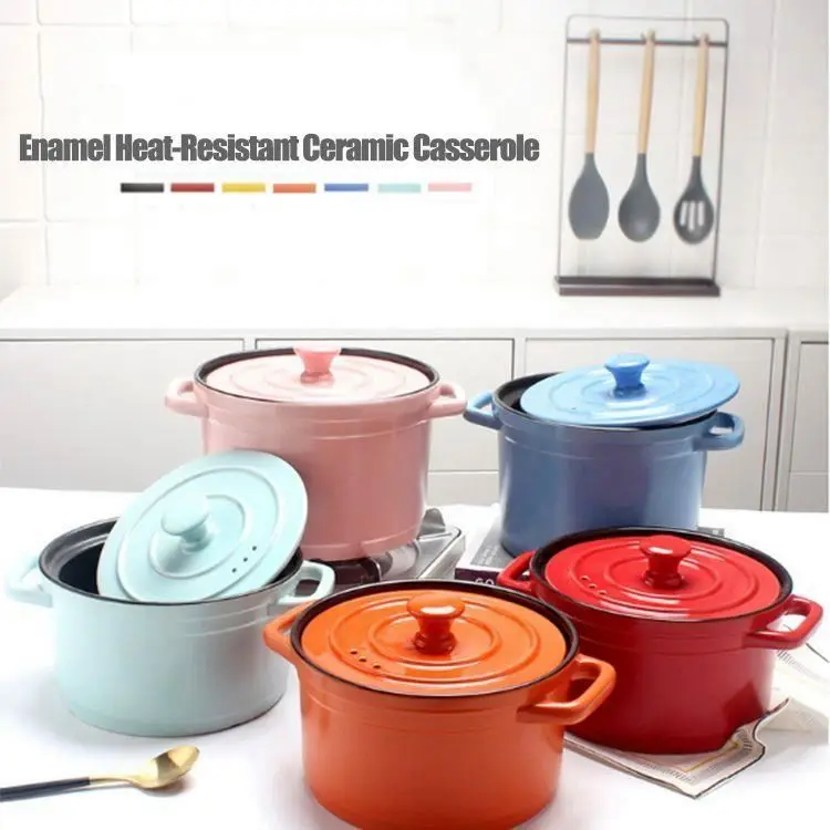 
Mini Casserole Pots Steal Ensemble Casseroles 3 Pcs Hotpot With Lid Enamel Cookware Made In Italia Casseroles 