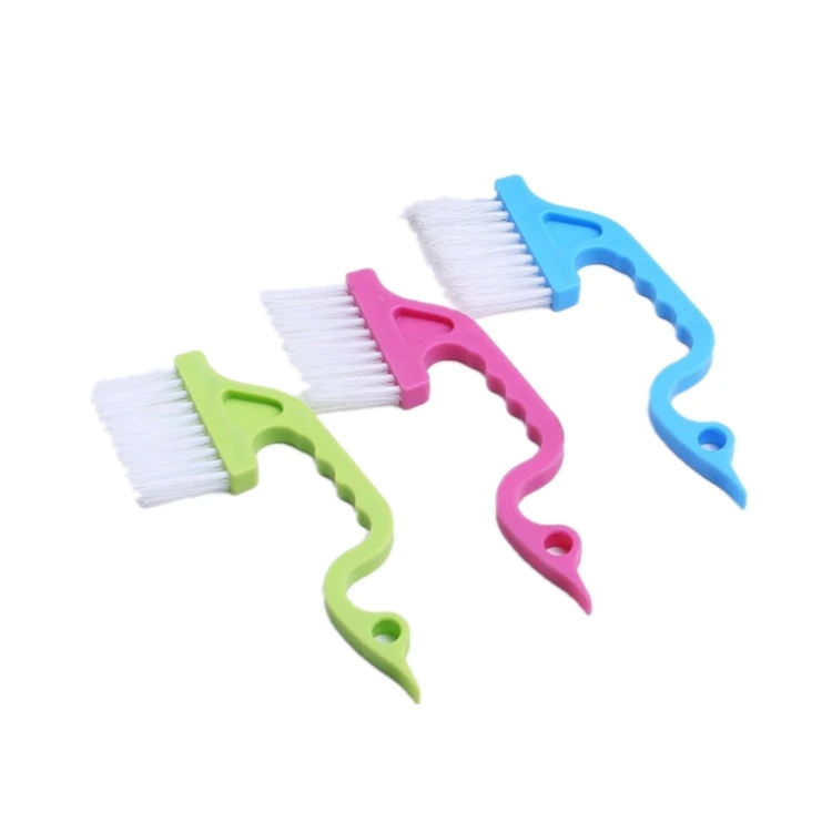 Household Window Track Kitchen Cleaning Brushes Hand Held Groove Gap Clean Tools Cleaning Brush