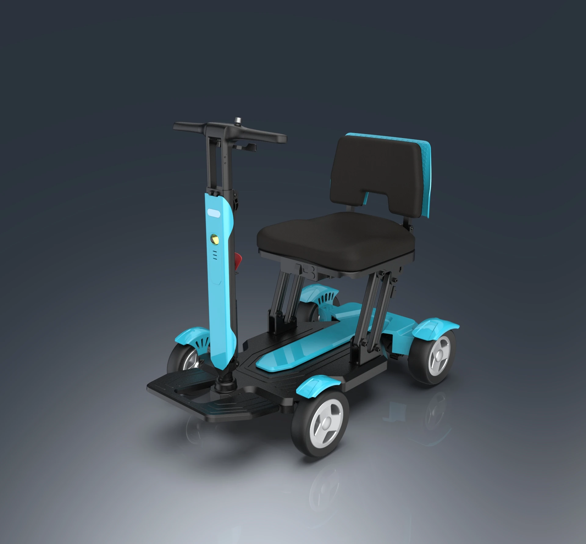 MIJO MA01 Folding Adult 4 Wheel Power Electric Mobility Scooter With One Seat Can Mobility Scooter for Elder