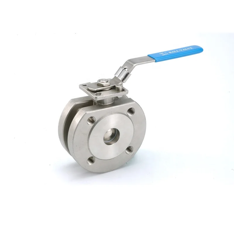 PN40 2inch stainless steel 316 wafer type italy ball valve with ISO5211 pad