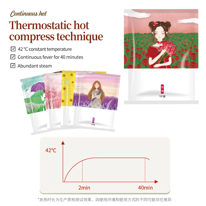 Heated Eye Mask Compress Hot Compress Eye Mask Steam Disposable Covers Self Heating Warm Eyemask Warmer Patch Heat Eye Pad