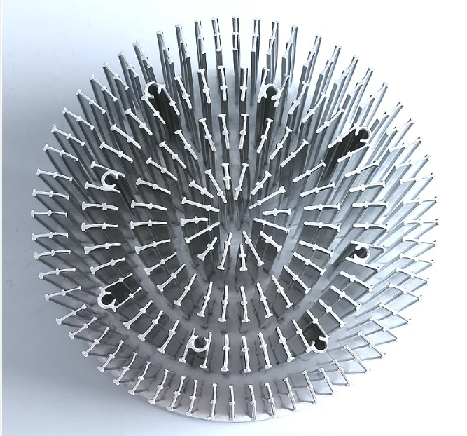 Hongyi Factory custom 200W Stage Lighting heatsink Cold Forging Radiator Aluminum Alloy Downlight Heat Sink For Led Grow Light