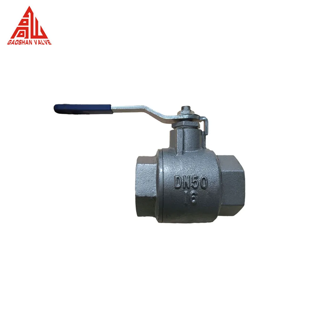 Ball Valve 201 304 316 Stainless Steel 2 Way Internal 2PC Thread Ball Valve