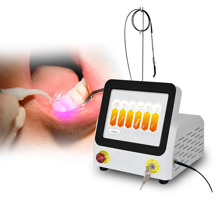 Low Level Diode 650NM 980NM Dental Laser Soft Tissue Cutting Surgery Equipment