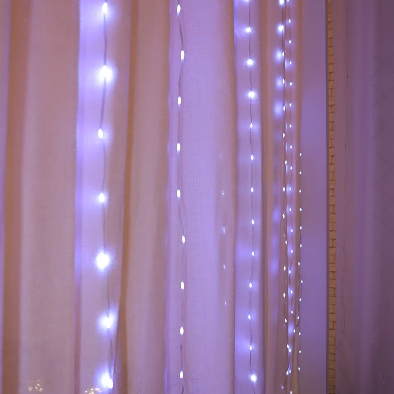 Wholesale LED Christmas star Moon Pentagram Waterfall Lights RGB Colorful Running Water Yard Decoration String Lights