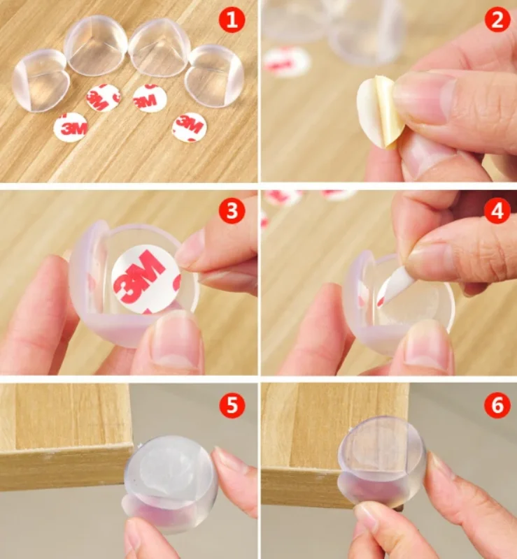 PVC Clear Soft Baby Corner Guards, Safety Corner Protector, Proofing Furniture Corner Bumpers