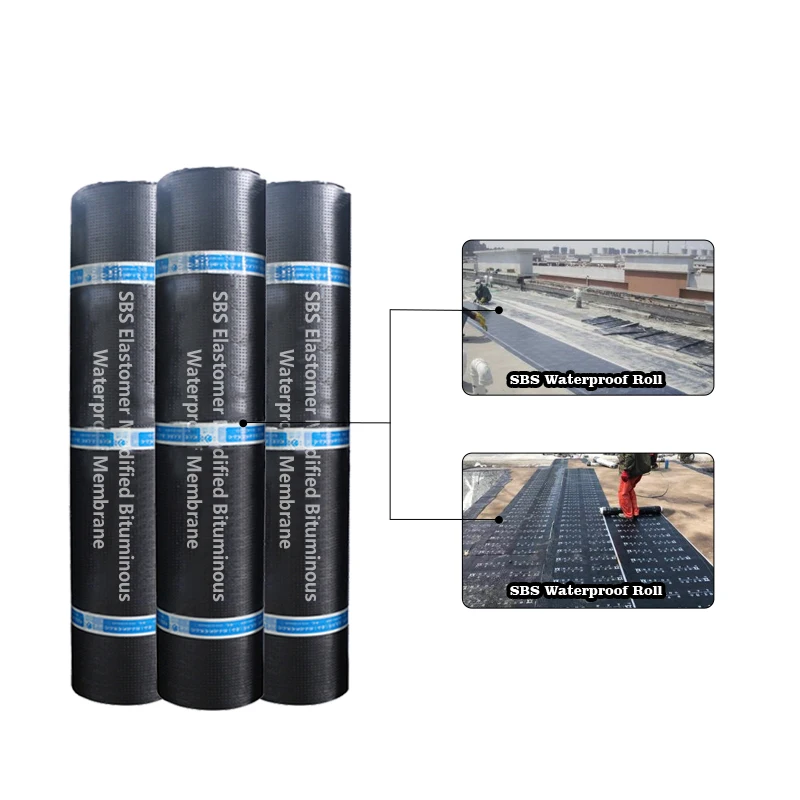 China manufactures hot-selling various surfaces SBS elastomer modified asphalt roofing felt
