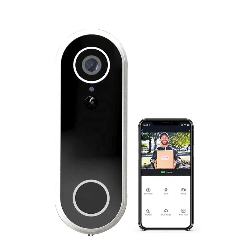 HD 1080P беспроводная домашняя безопасность Tuya умный Видеозвонок Wi-Fi