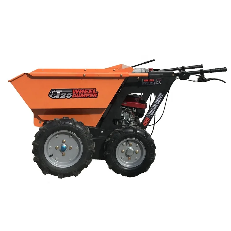  250 кг грузоподъемность 5.5hp Ducar/B & S/Honda приводимая в действие бензиновым двигателем самосвал/самосвал мини