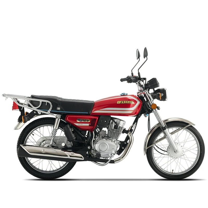 Changhua Factory custom quality 125cc 150cc gasoline motorcycles scrambler motorcycle Red black chopper motorcycle for adults