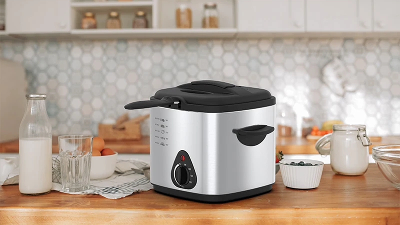 1L Mini deep fryer electric deep fat fryer