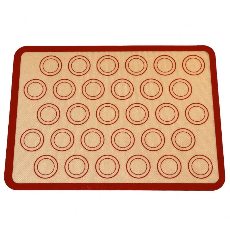Durable Food Grade Macaroon Silicone Mat Non-Stick Baking Sheet for Bake Pan Rolling & Pastry Tools