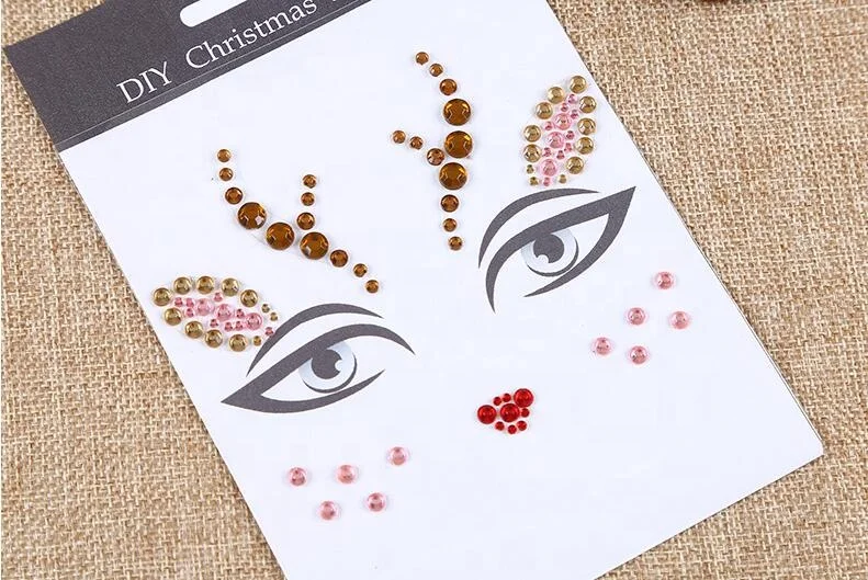 Украшение для теней век украшения лица боди-арт стразы клейкие