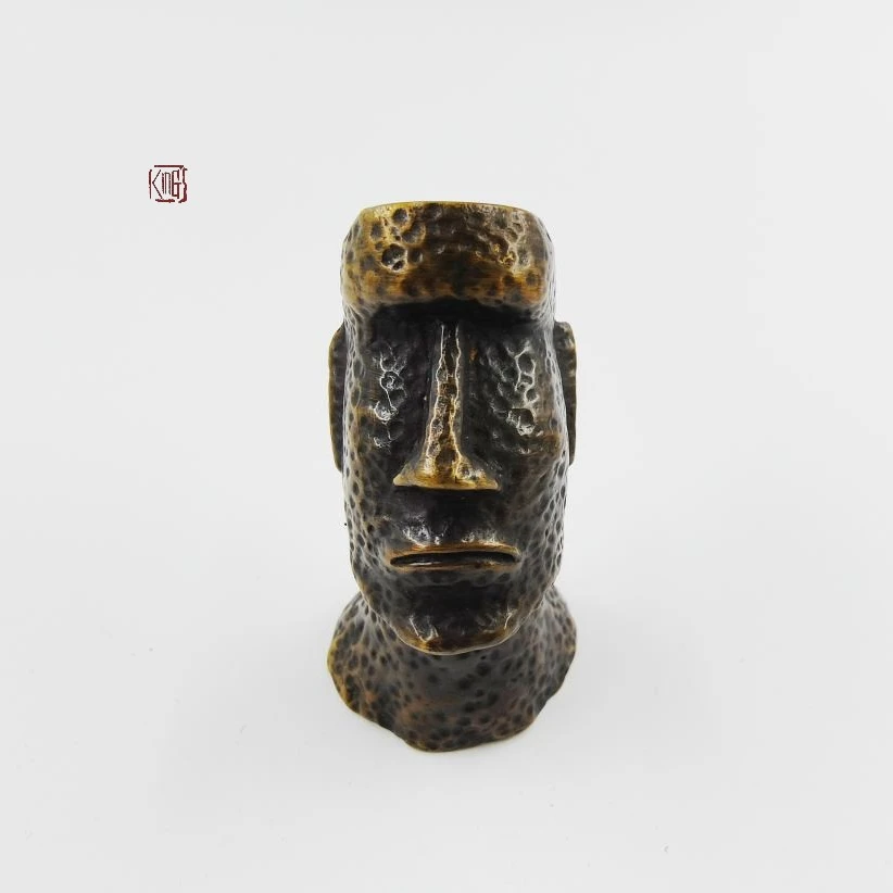 Easter Island statue Copper figurine copper home ornaments art craft