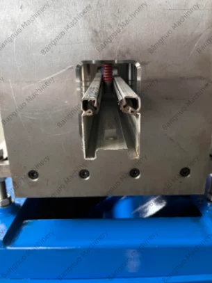 Door Guide Rail Roll Forming Machine High Technology Garage Door Track Rail Forming Machine