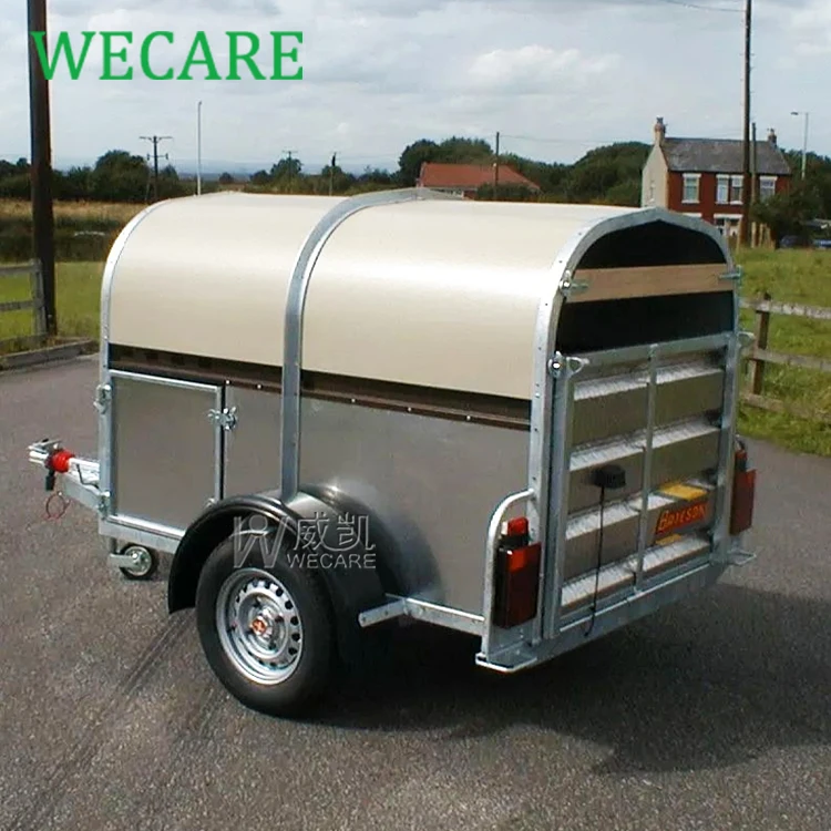 WECARE Mobile Ice Cream Car Hot Dog Coffee Cart Mini Small Fast Food Truck Horse Bar Trailer with Full Kitchen Equipment