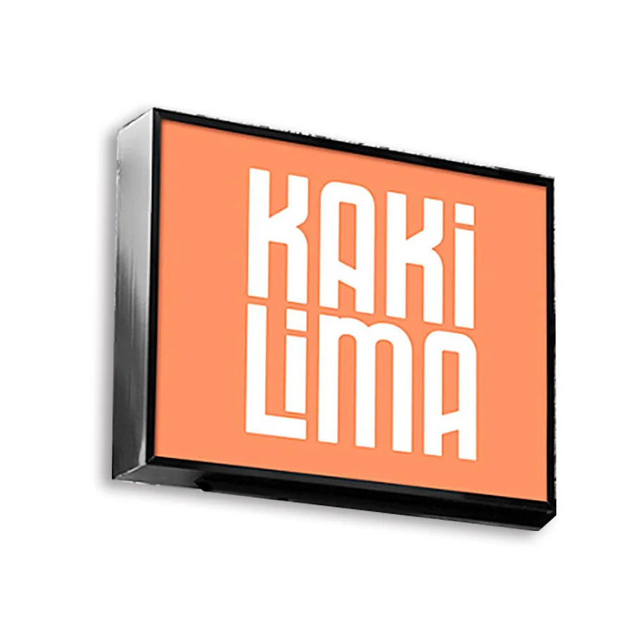 Advertising LED Light Box Sign Advertisement Acrylic Double Sided Illuminated Stainless steel frame Lightbox