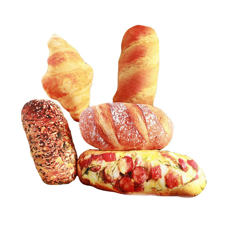 Creative design Food shaped bread Croissant shaped home sofa pillow