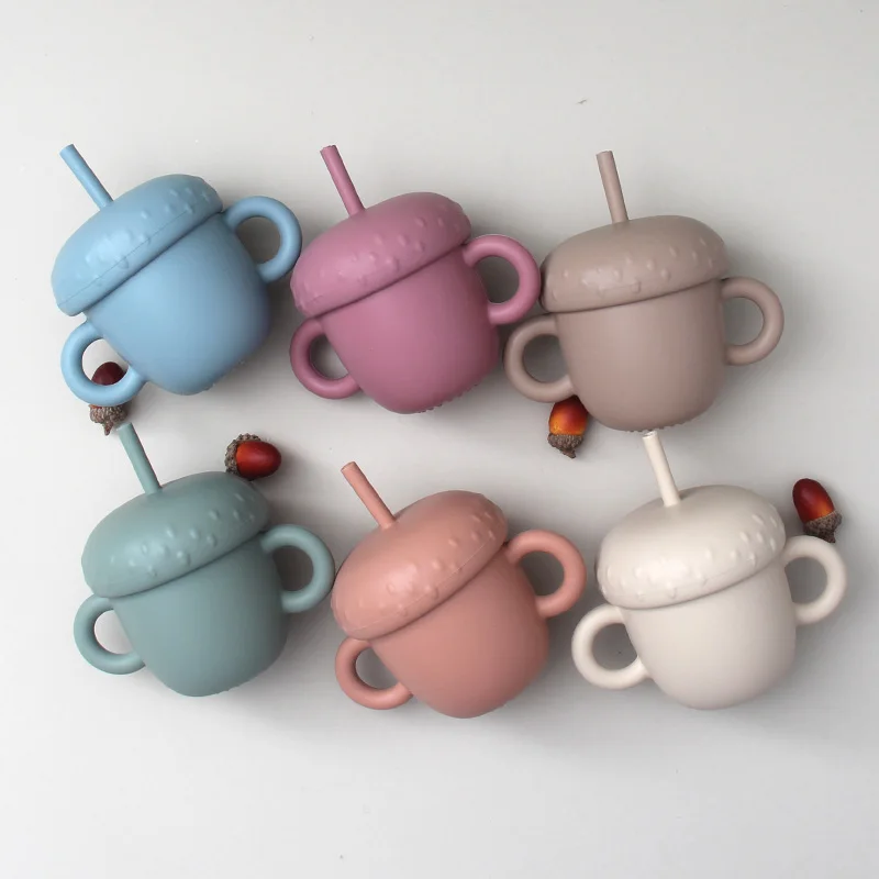 2021 Hot Selling Food Grade Silicone Baby Cup baby silicone pastel cups