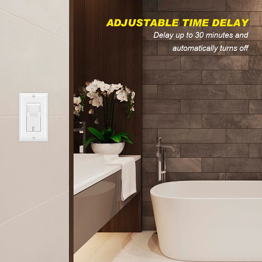 
3 Way Motion Sensor Light Switch Multi-Dual Pir Occupancy Sensor for Indoor Use 