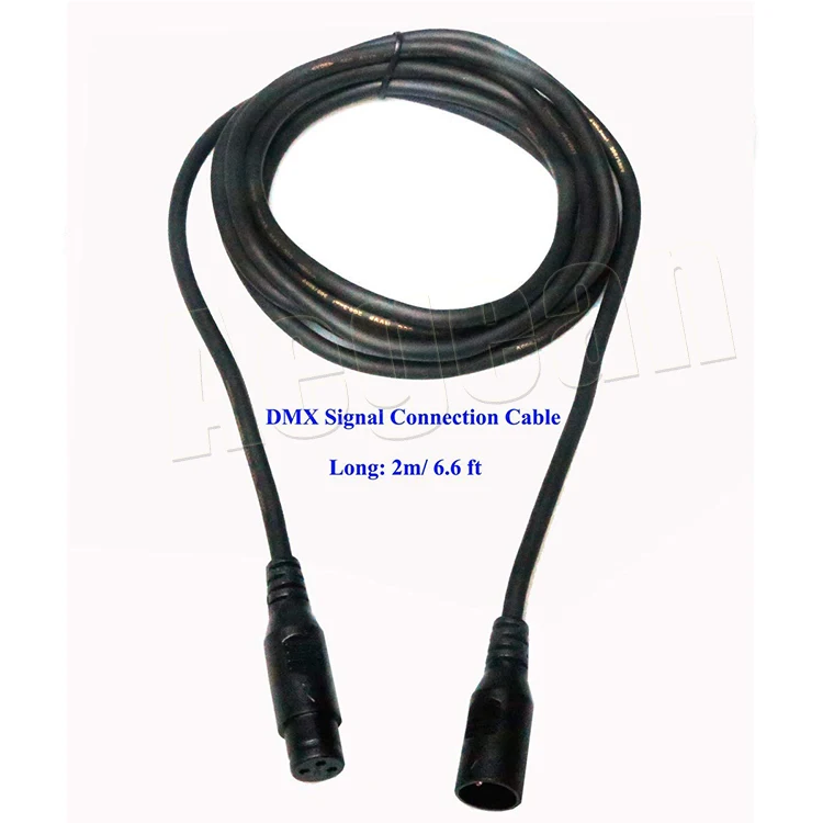 2m 6.6ft 3 Pin DMX Signal Connection Cable Wire Male Female XLR Plugs DMX Cable For All LED Stage Lights