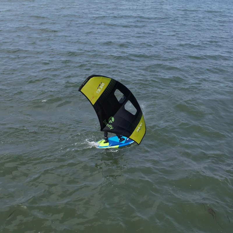 Entroffy Kitesurfing Black&Green Inflatable Wing Hydrofoil Kite Sail Surfboard inflatable wings for sale