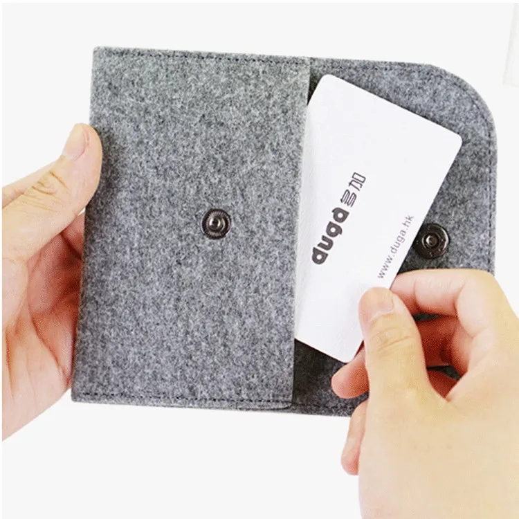 Mini money clip fancy business card holder cute wallet pocket cheap funny mini felt coin purse