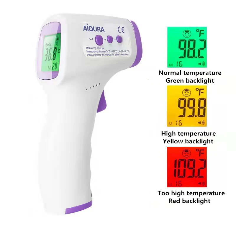 Temperature Gun Non-contact Type Digital Thermometers  Forehead Thermometer